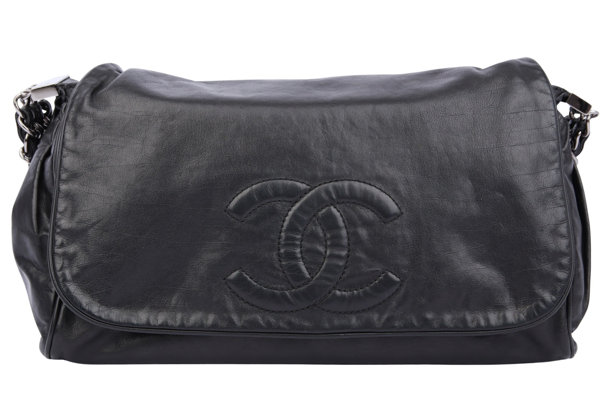 Chanel Chain CC Flap Bag Leder Schwarz