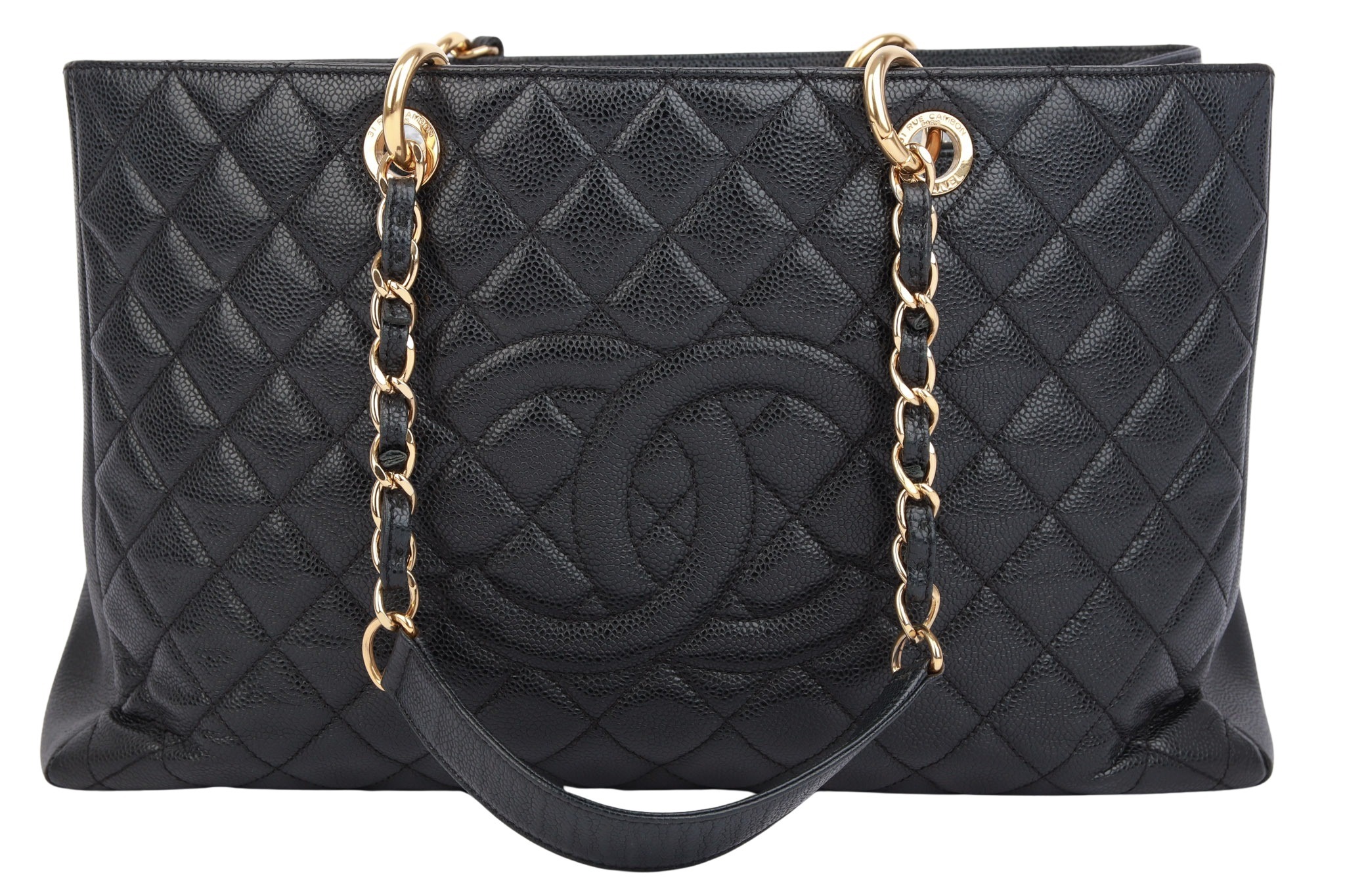 Chanel GST Matelassé Caviar Schwarz