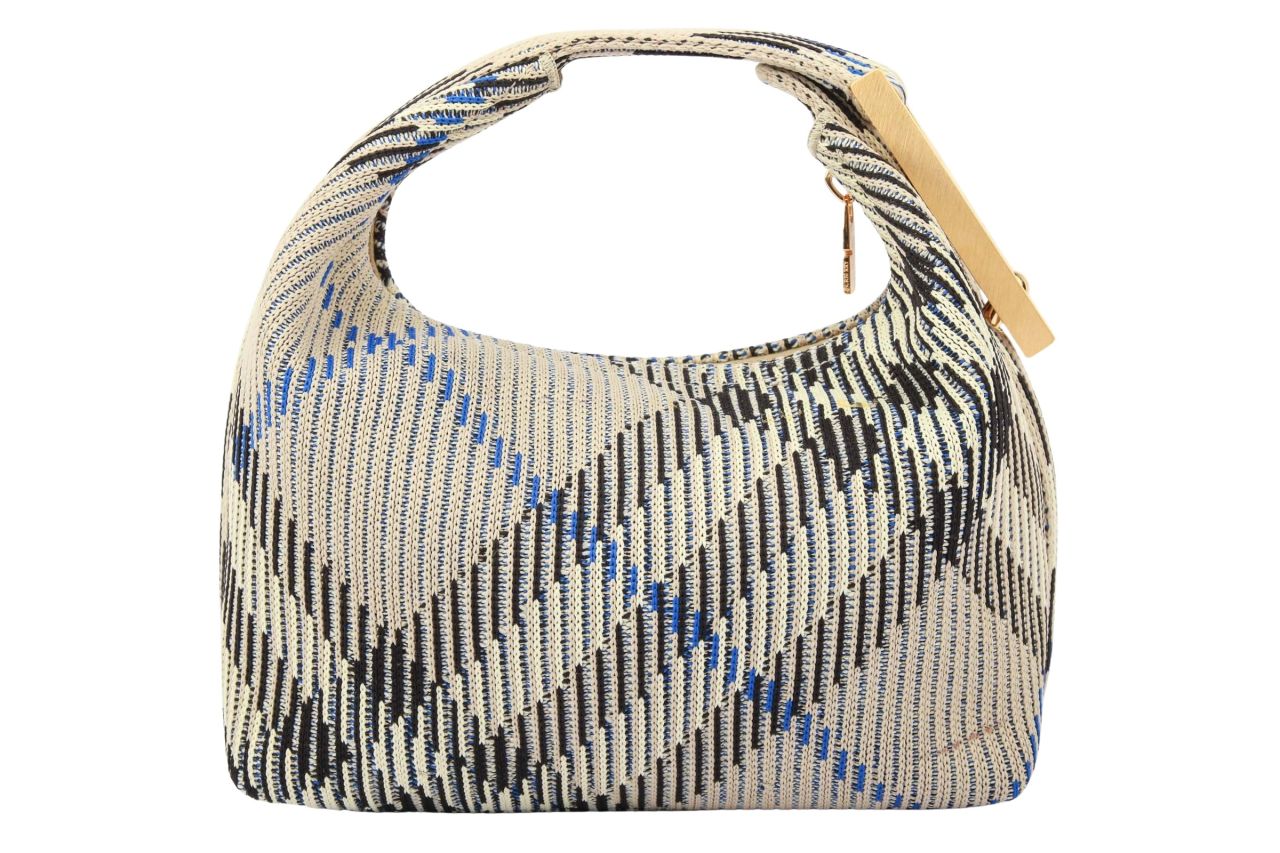 Burberry Peg Mini Handtasche Grau