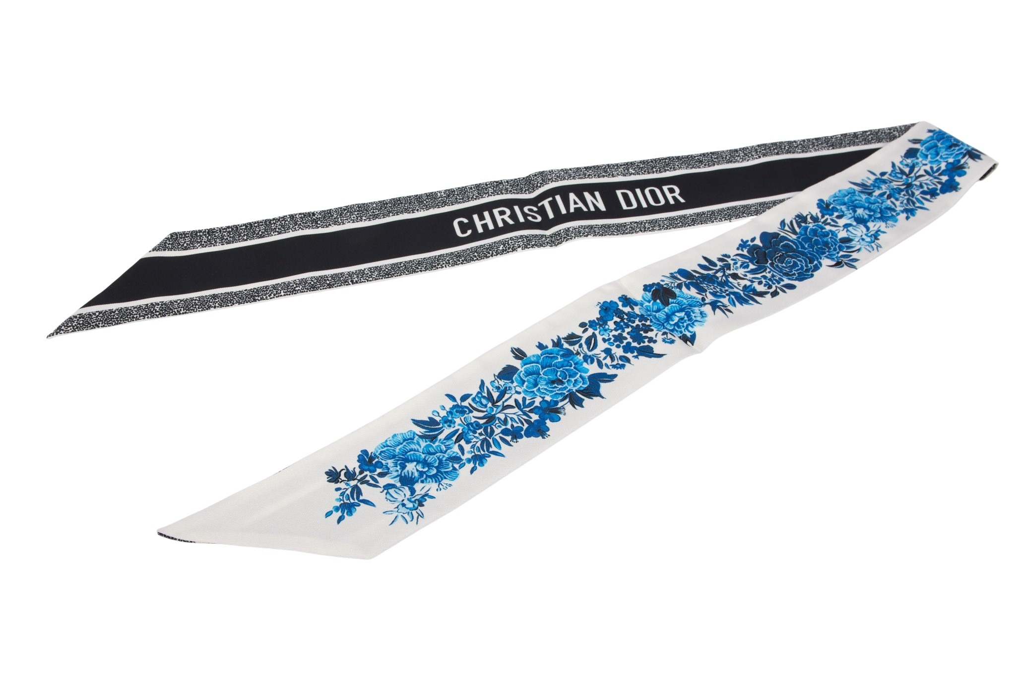Dior Tuch Jardin D'Hiver Seide Blau