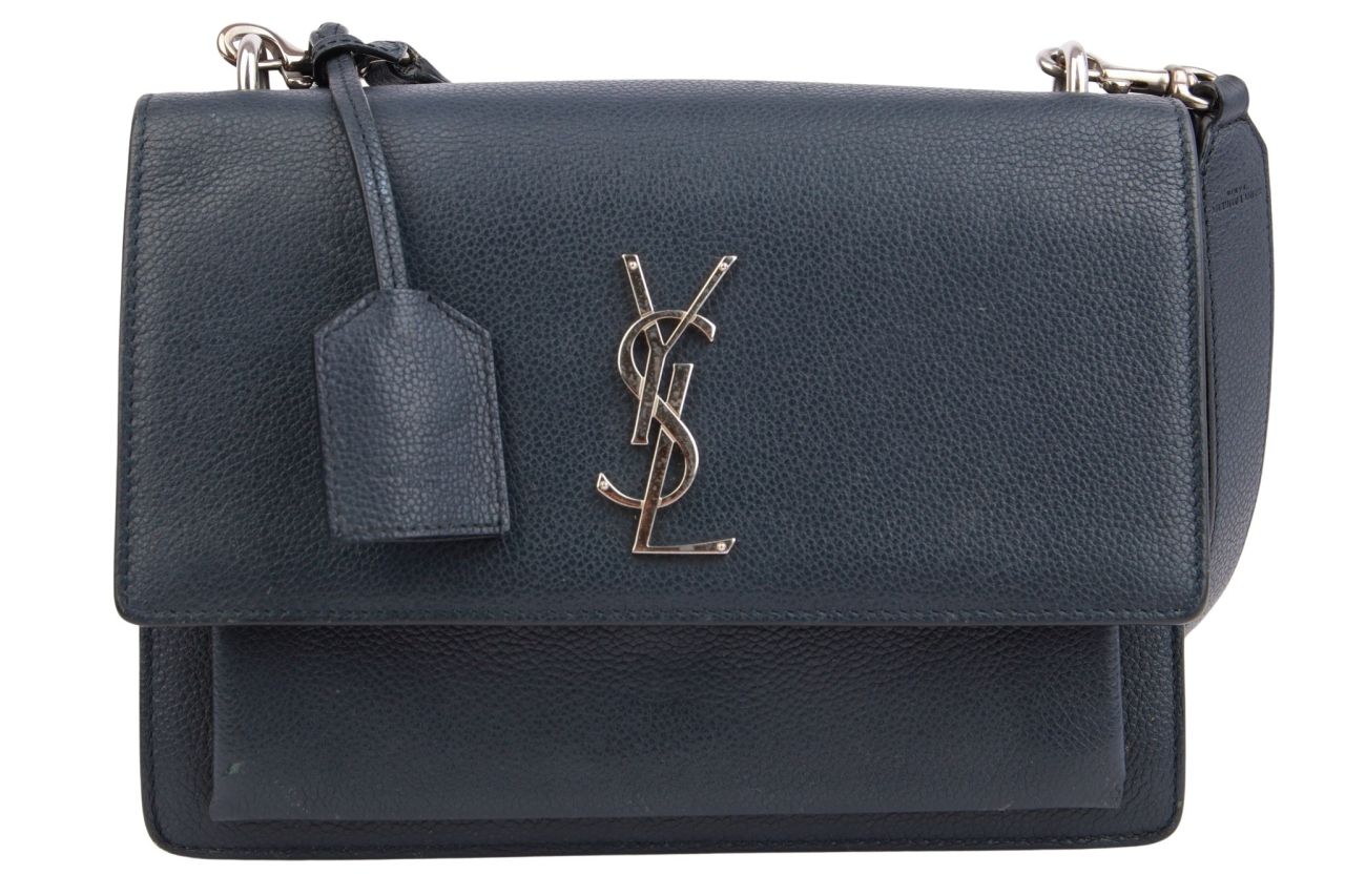 Saint Laurent Sunset Bag Medium Grau