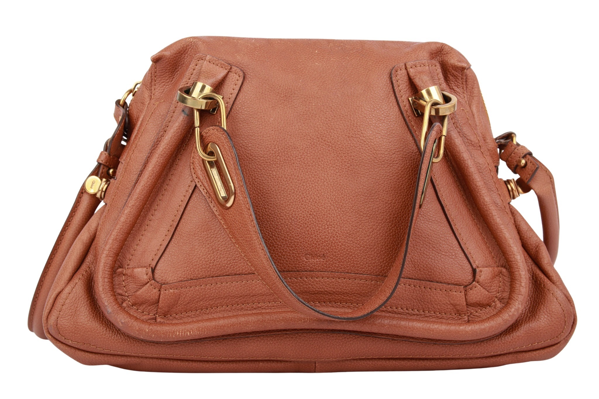 Chloé Paraty Vintage Medium Cognac