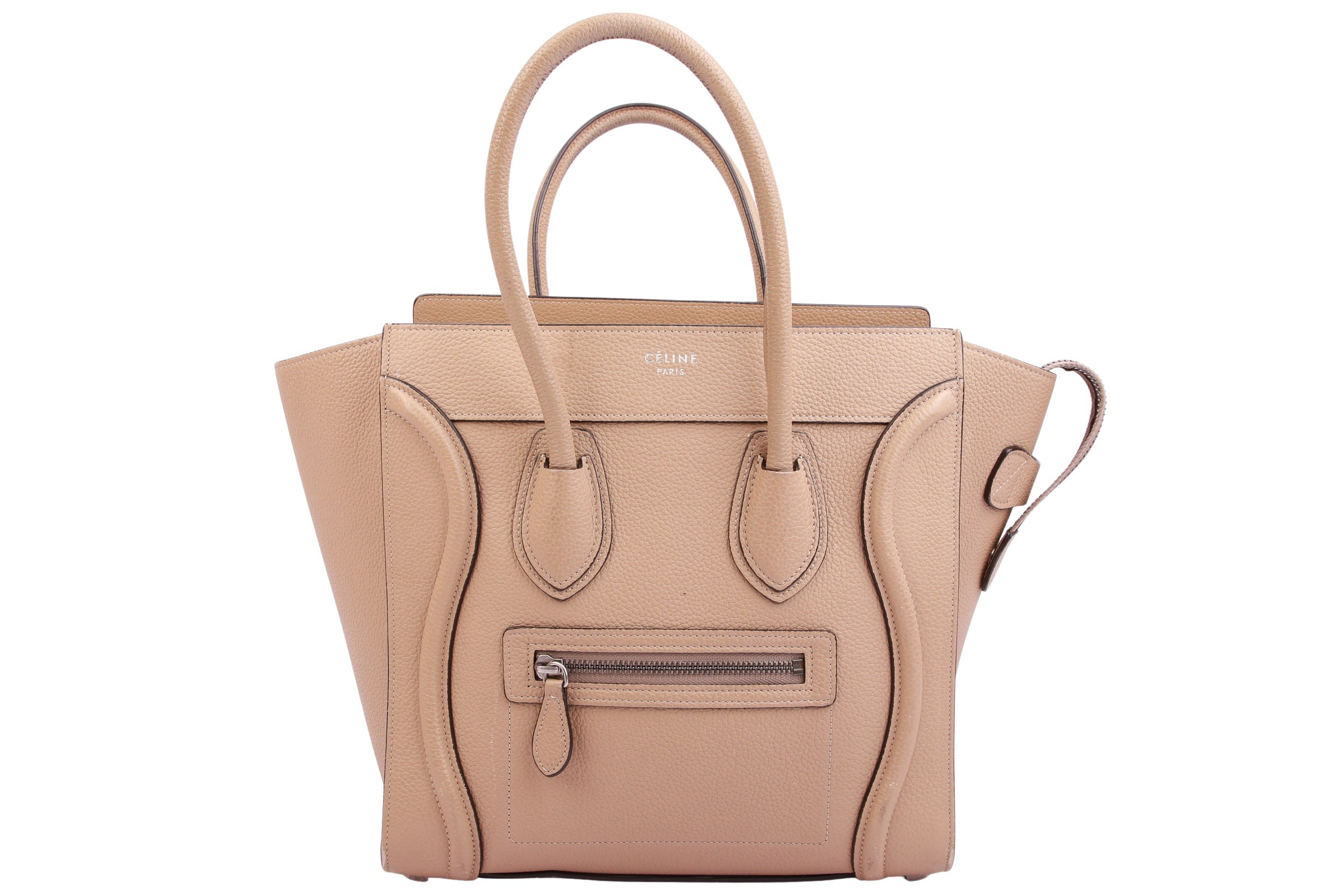 Céline Luggage Small Leder Beige Céline Luggage Small Leder Beige