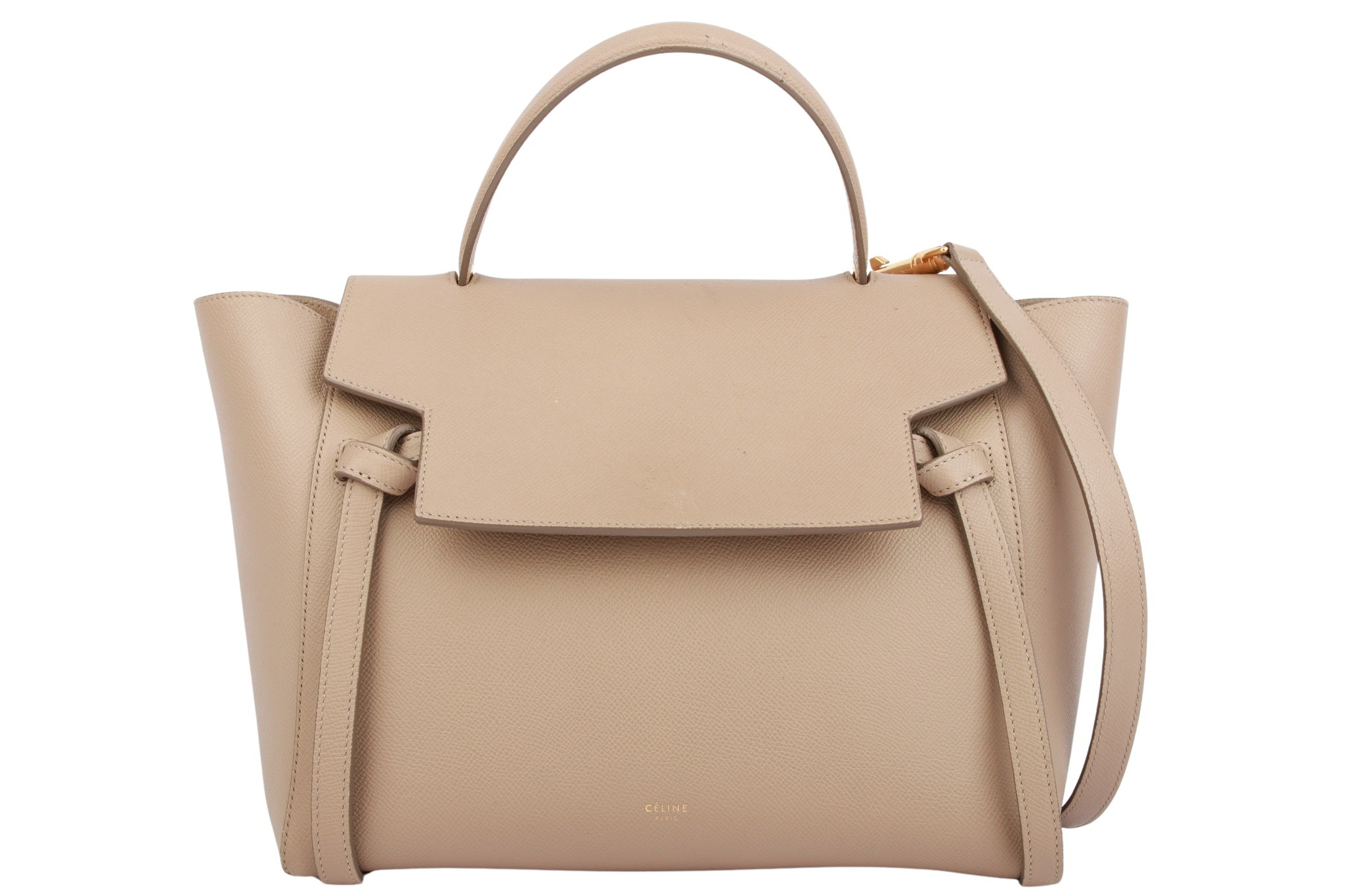 Céline Belt Bag Leder Beige