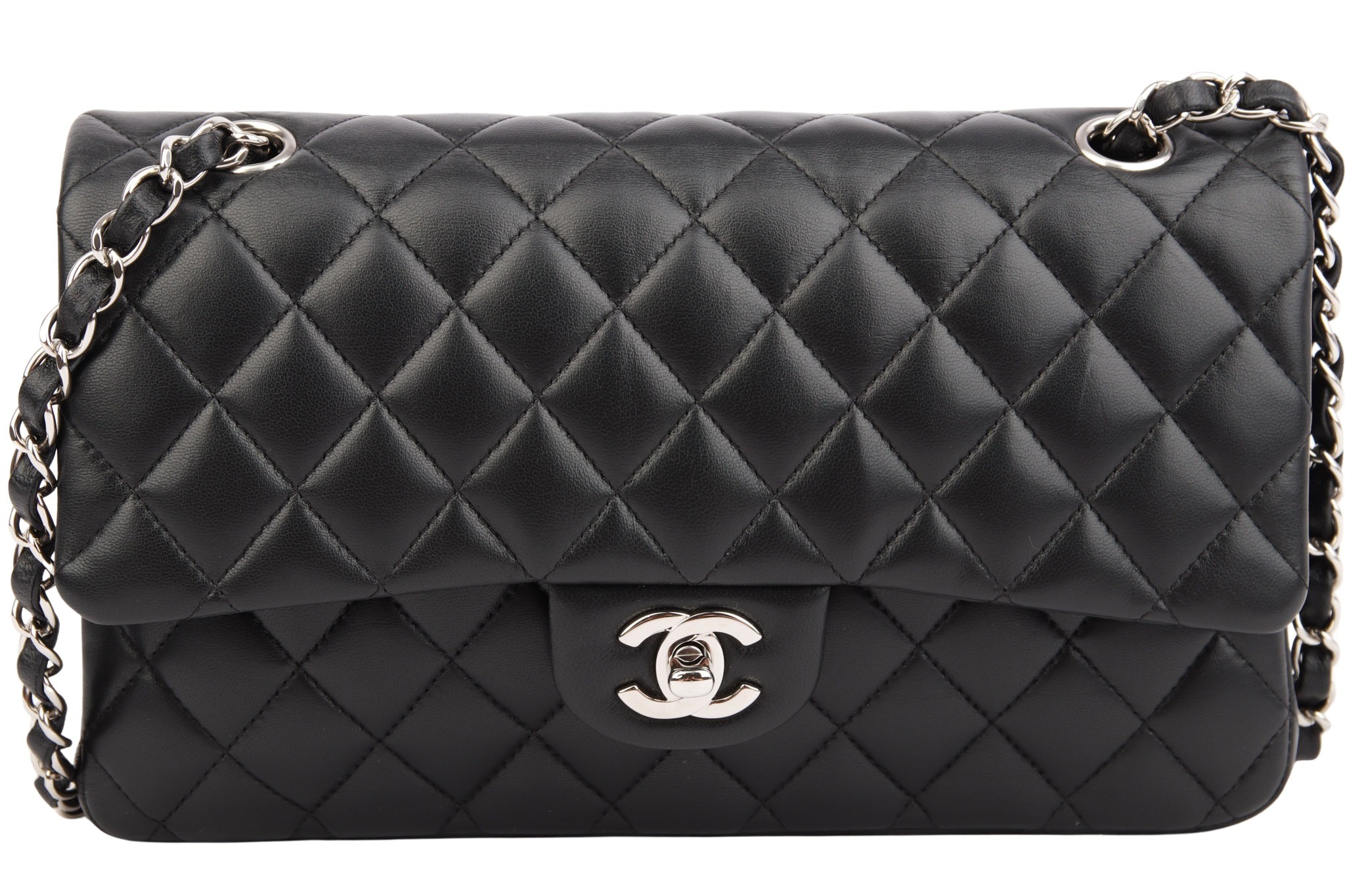 Chanel Timeless Double Flap Bag Small Schwarz