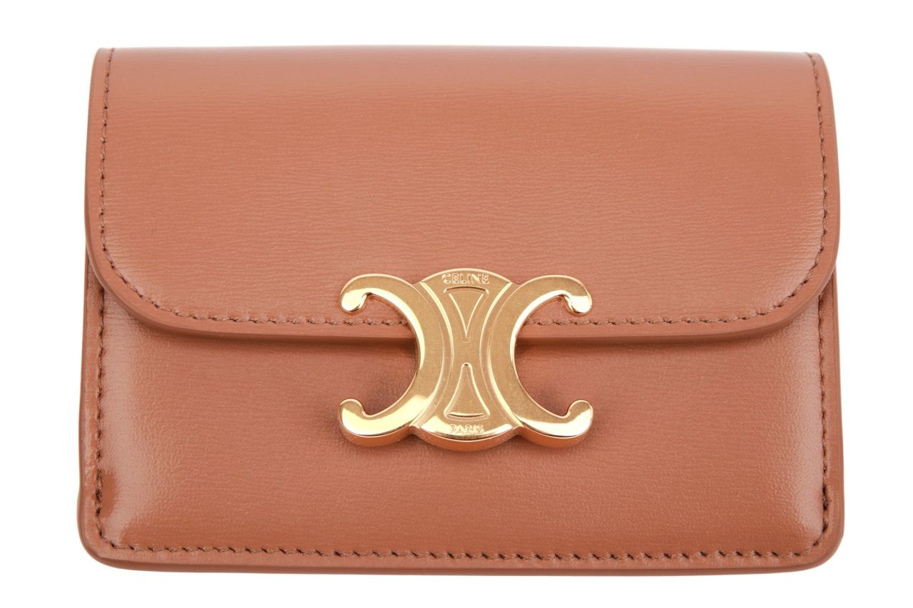 Celine Triomphe Kartenetui Braun