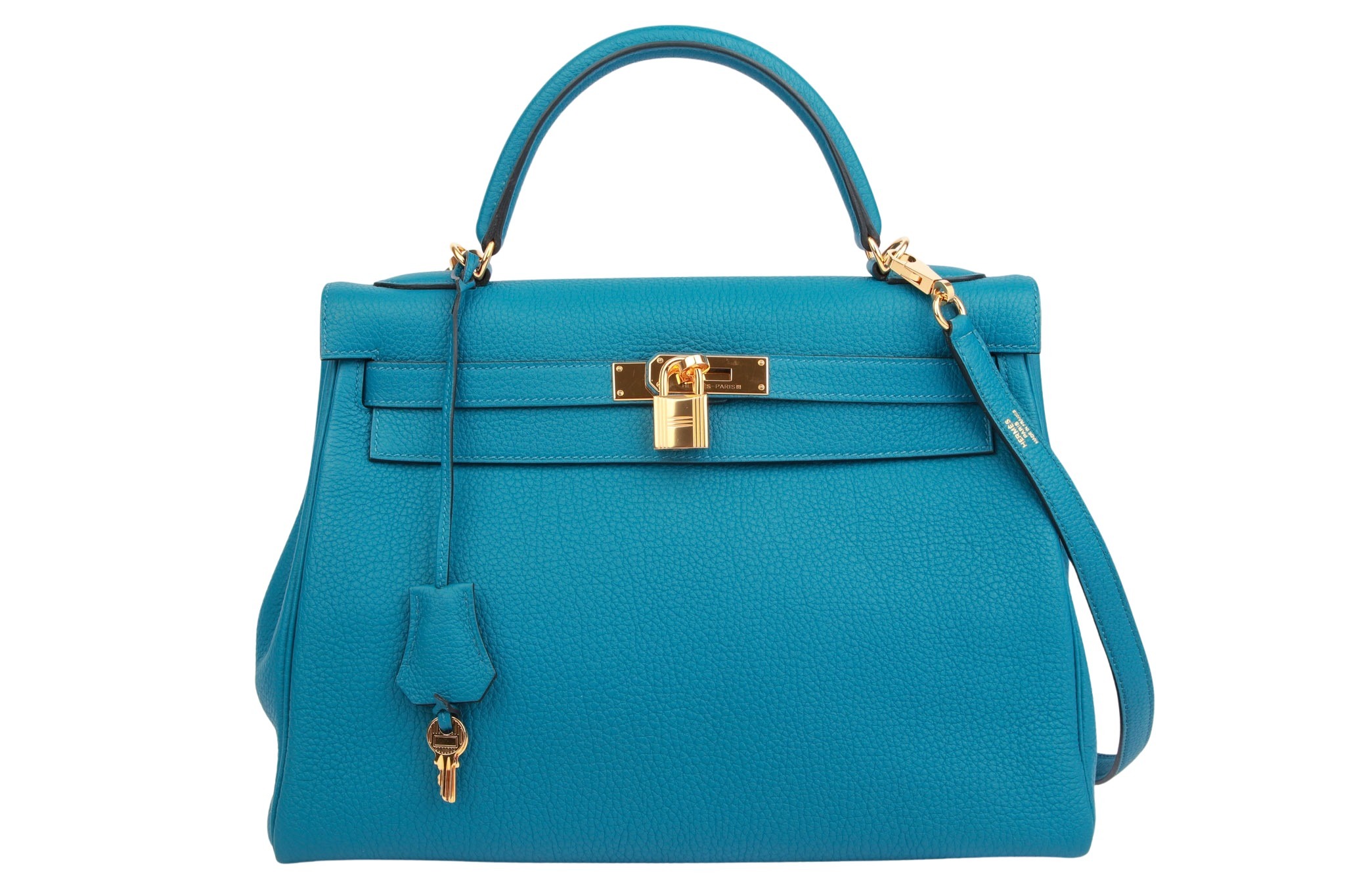Hermès Kelly 32 Togo Leather Cobalt