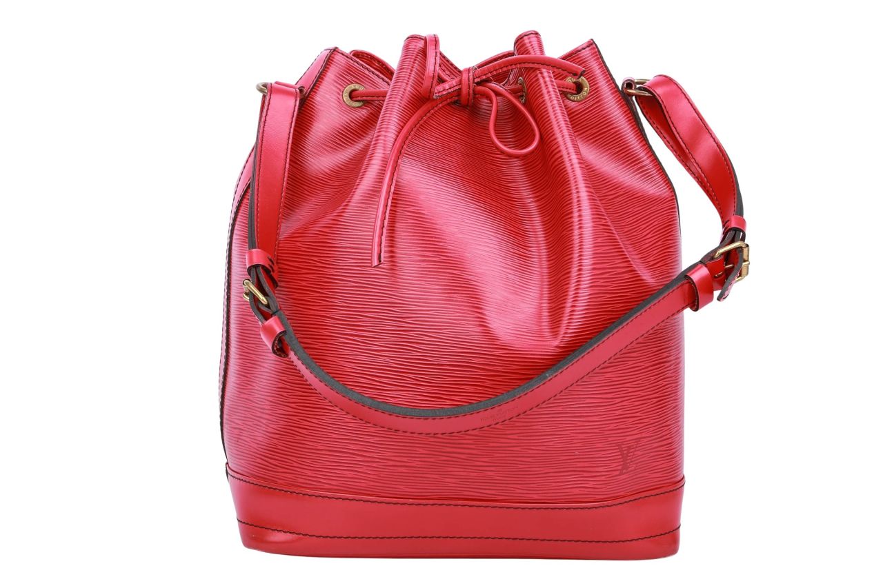 Louis Vuitton Sac Noé Grand Epi Leder Rot