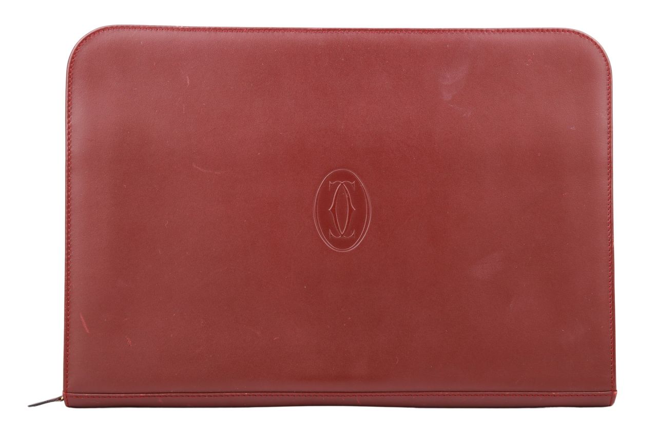 Cartier Dokumentenmappe Leder Bordeaux
