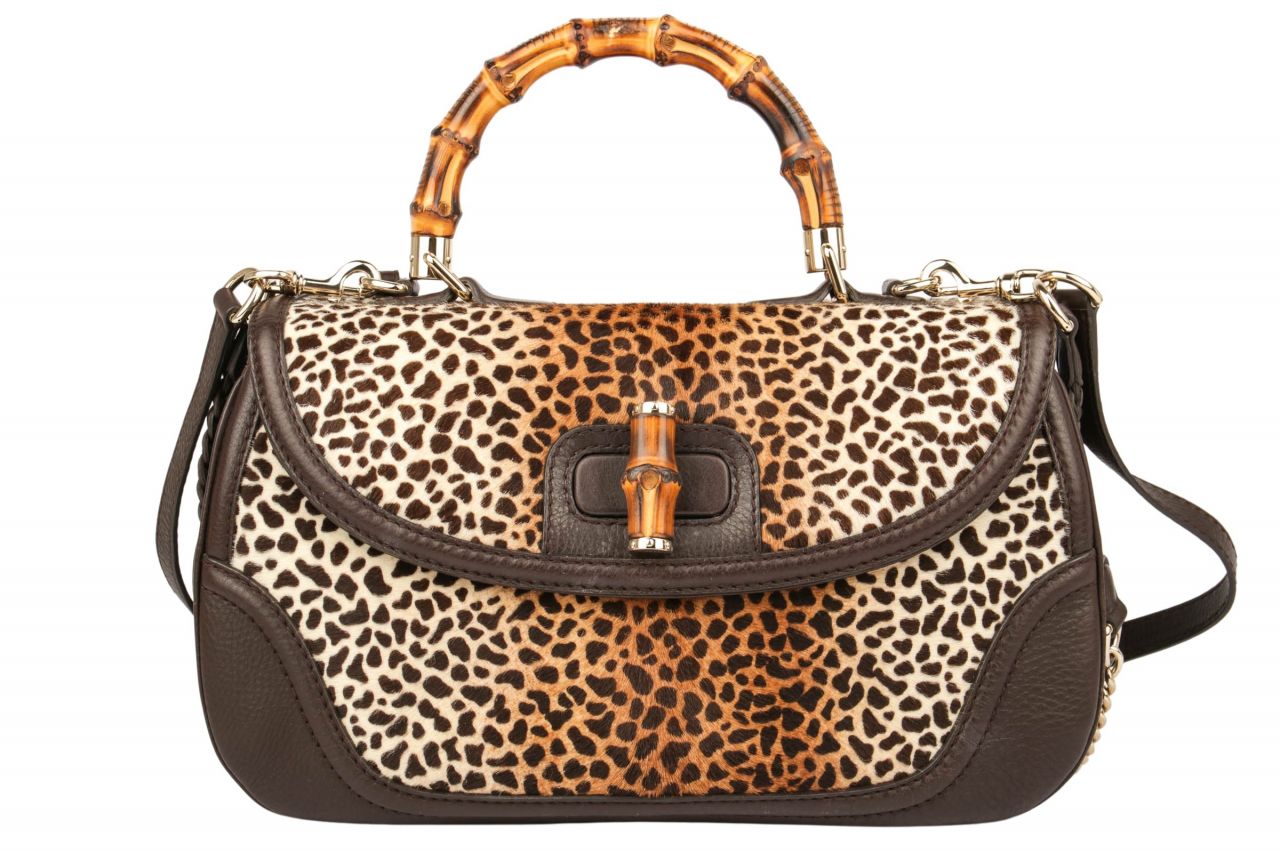 Gucci Bamboo Leo Shoulder Bag