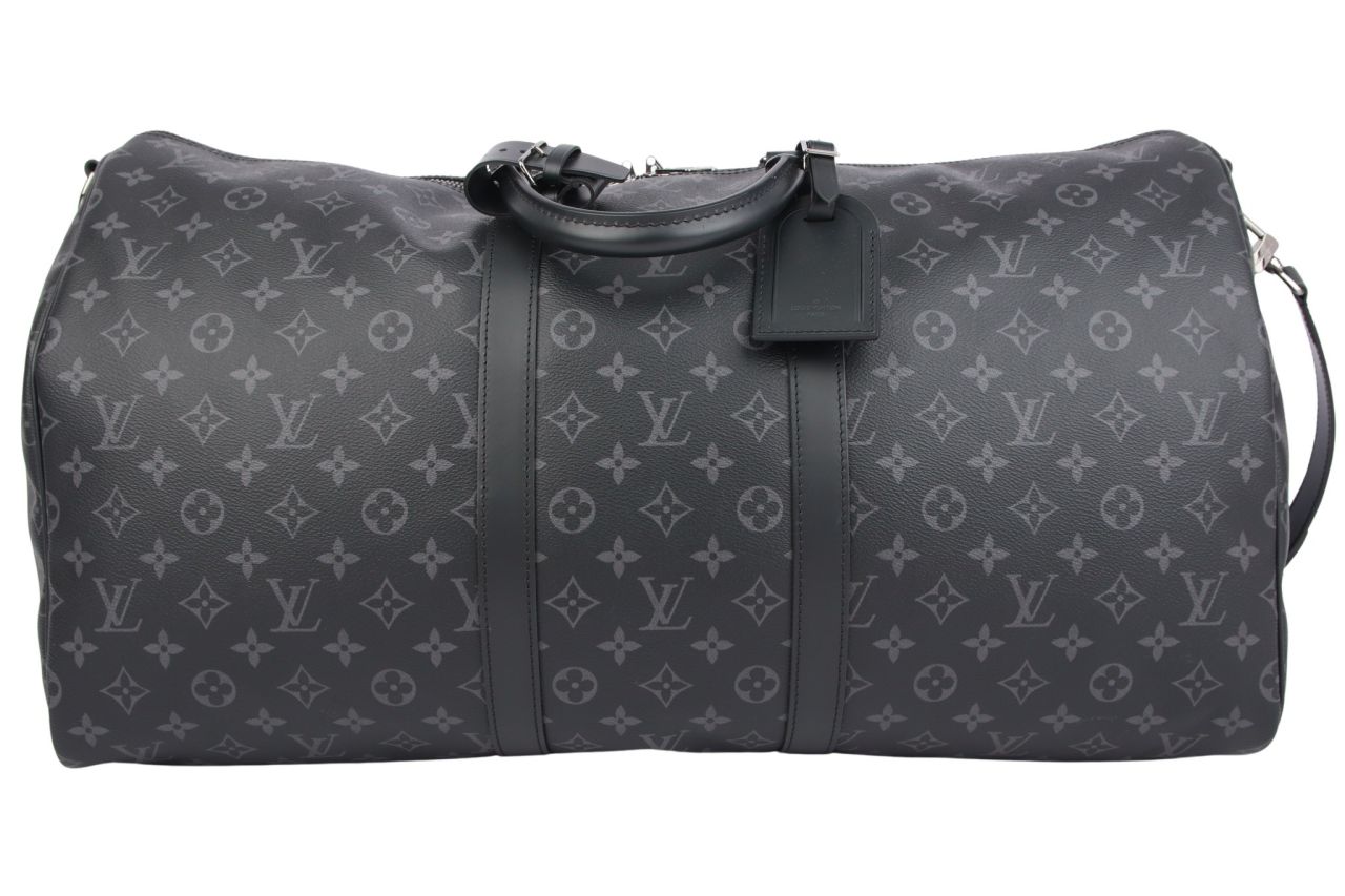 Louis Vuitton Keepall 55 Bandouliere Monogram Eclipse Canvas