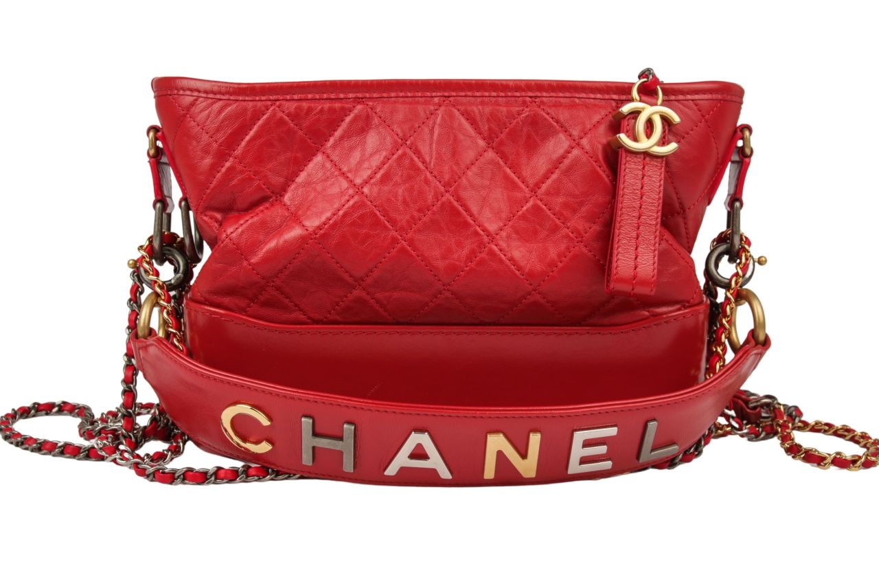 Chanel Gabrielle Kleine Hobo Bag Rot