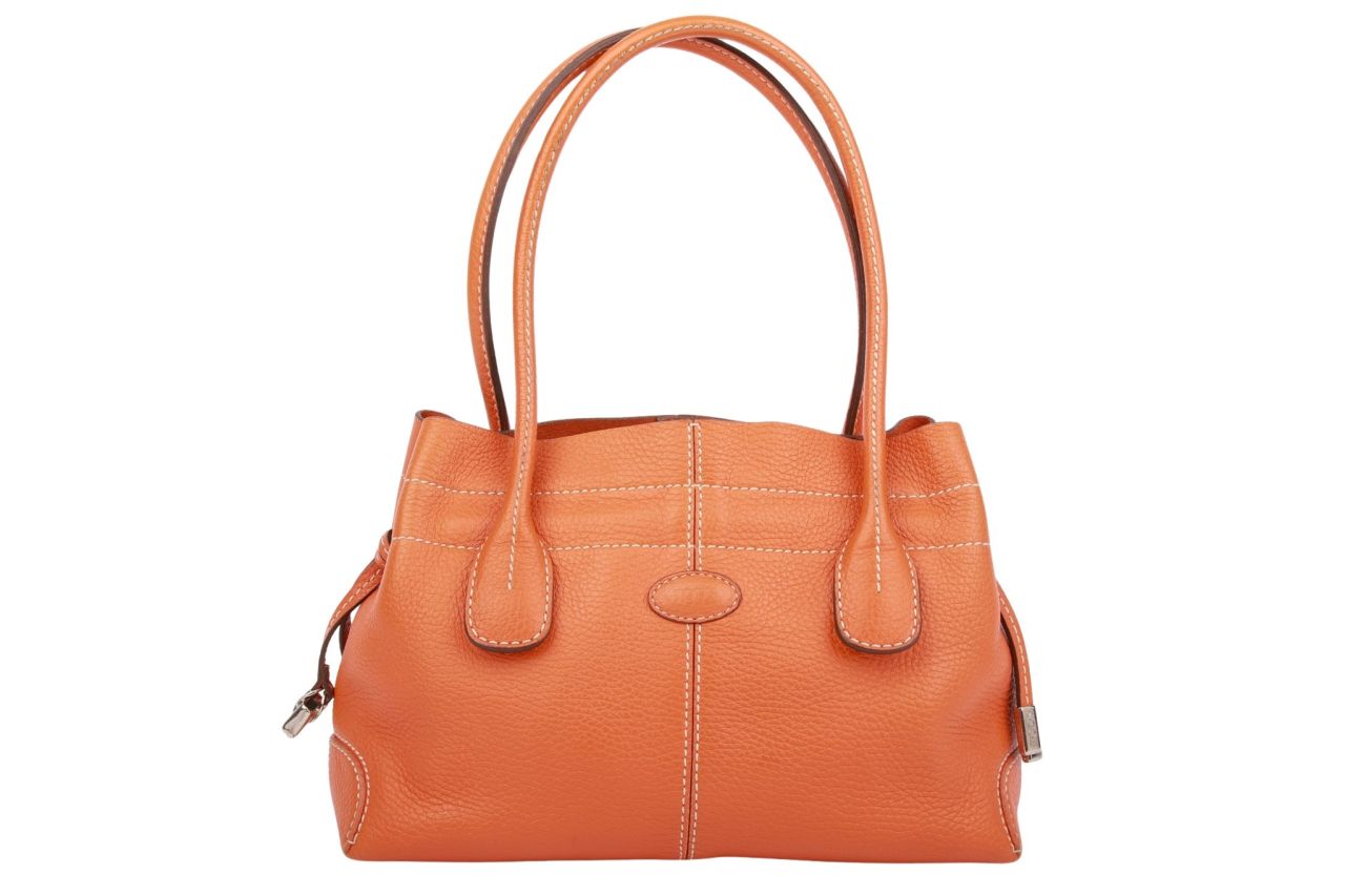Tod's Handtasche Leder Orange