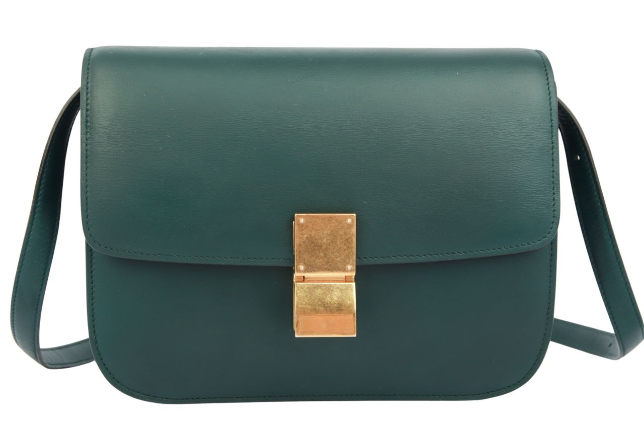 Céline Box Bag Medium Grün