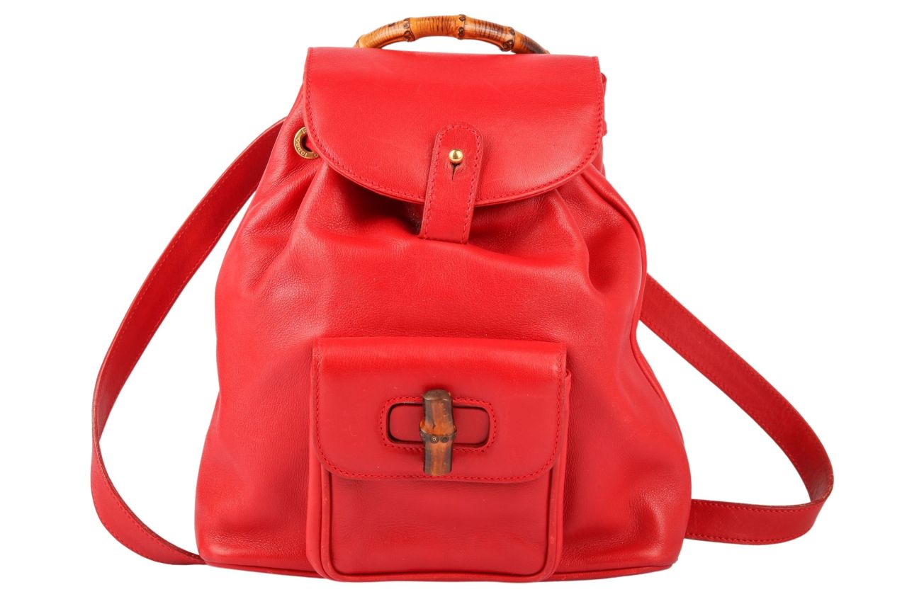 Gucci Bamboo Rucksack Mini Rot