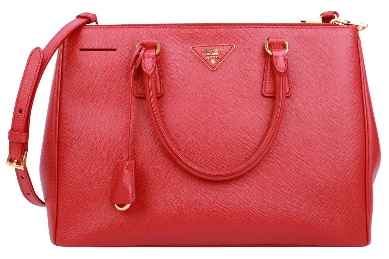Prada Galleria Saffiano Tasche Rot