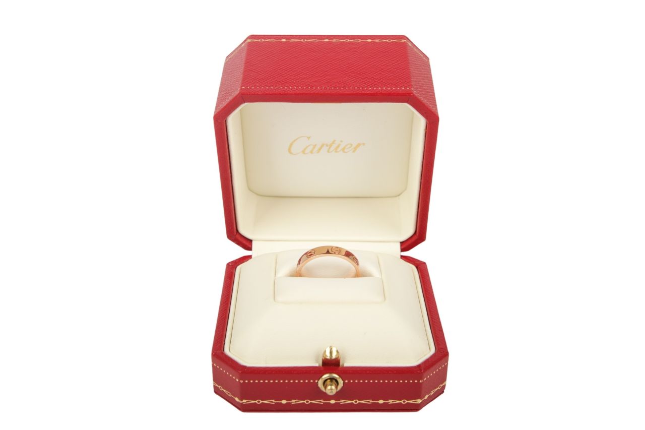 Cartier Mini Love Ring Rosegold Gr. 53
