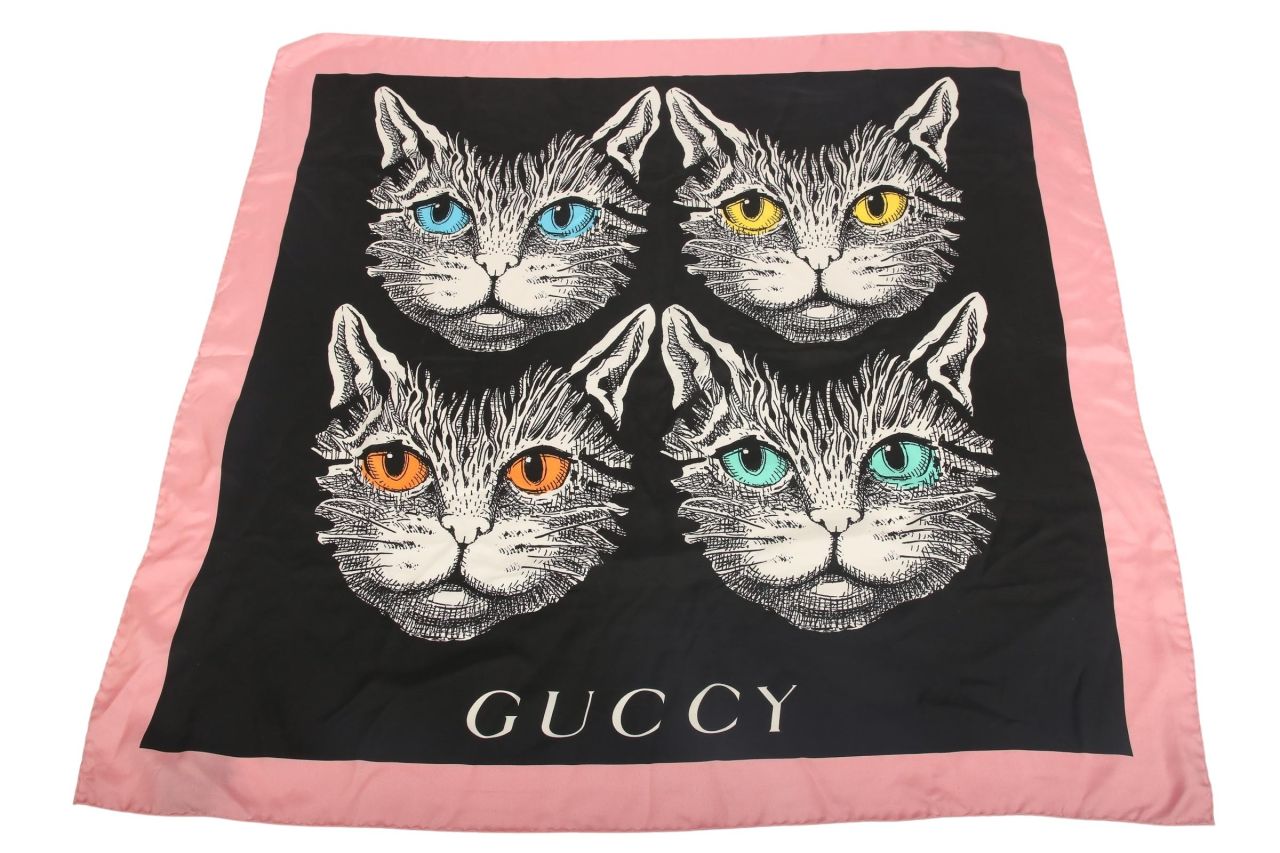 Gucci Seidentuch "Forcats Mystic Cat" 90x90