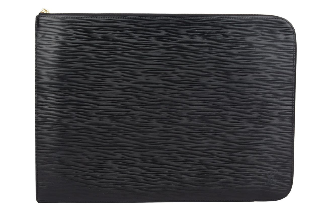 Louis Vuitton Pochette Jour Epi Leder Schwarz
