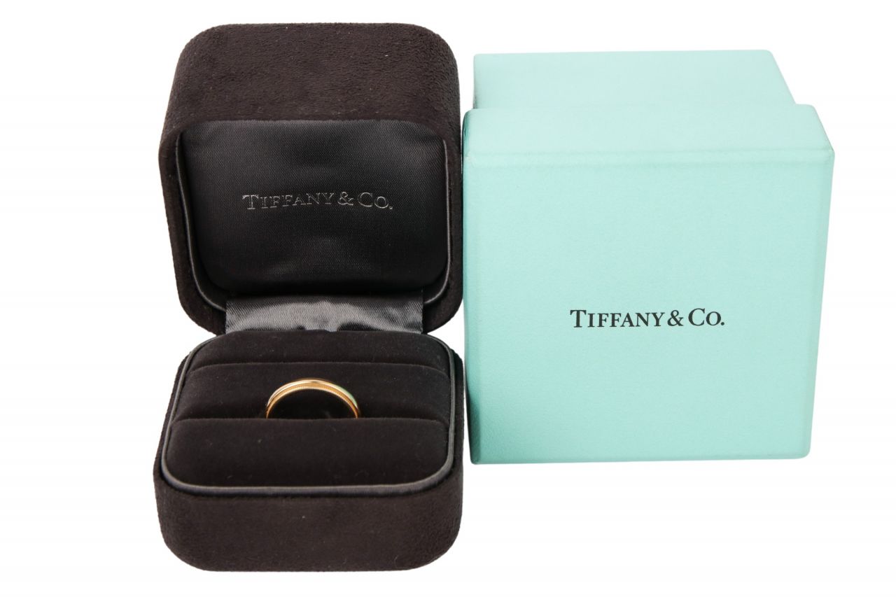 Tiffany & Co. Milgrain Ring Gr. 49 Gold