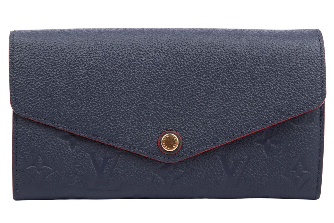 Louis Vuitton Sarah Geldbörse Empreinte Monogram Blau