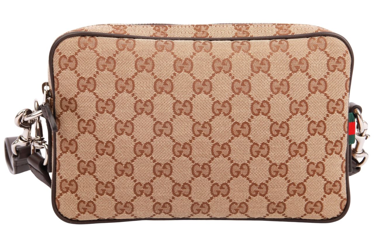 Gucci Umhängetasche Guccissima Braun Leder