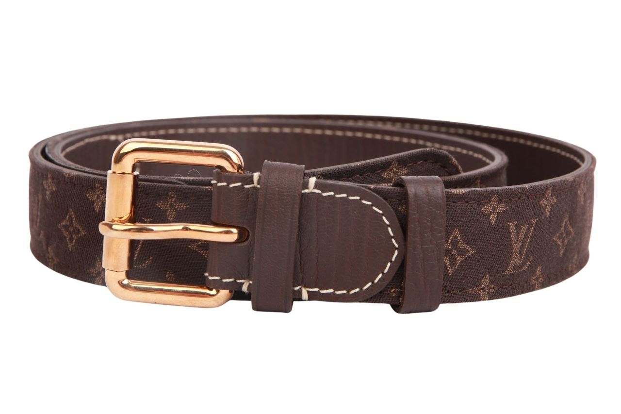 Louis Vuitton Gürtel Monogram Mini Lin Canvas Gr. 90
