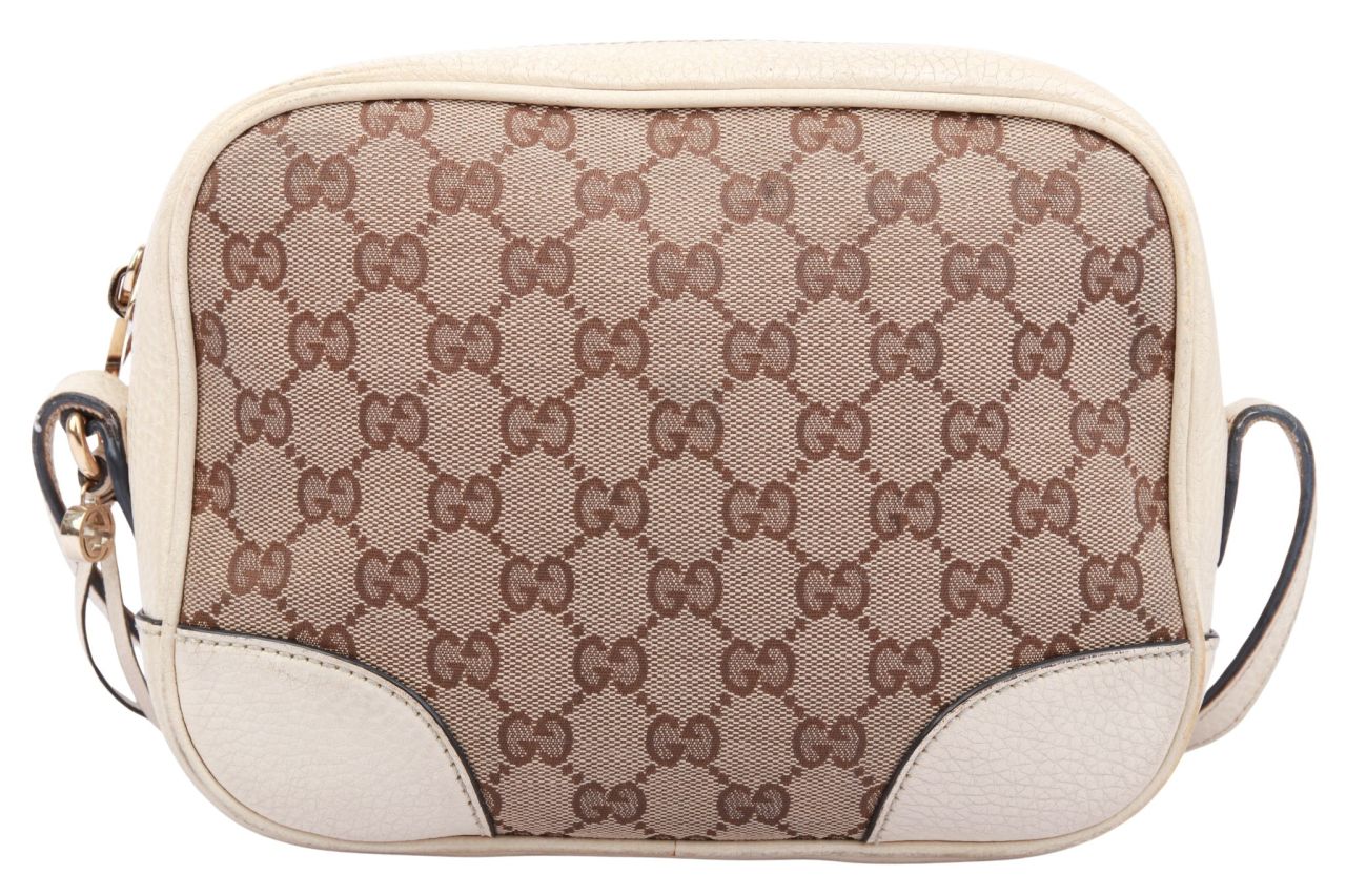 Gucci Guccissima Umhängetasche Leder Creme