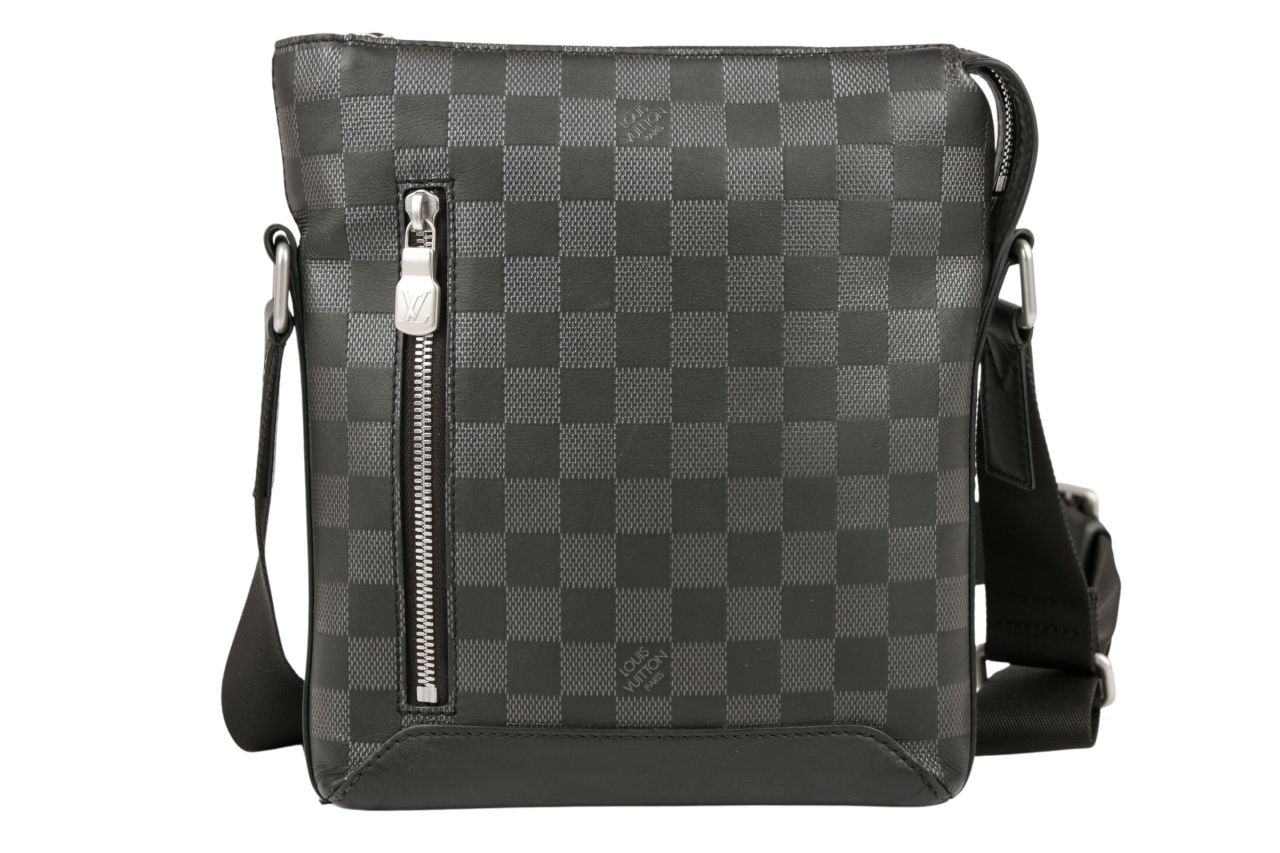 Louis Vuitton Discovery Messenger Bag BB Damier Infini Leder Schwarz