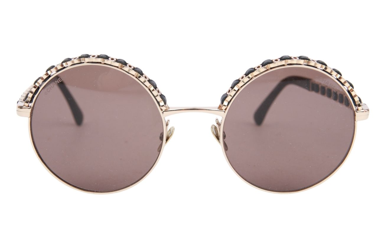 Chanel Sonnenbrille "4265" Schwarz / Gold