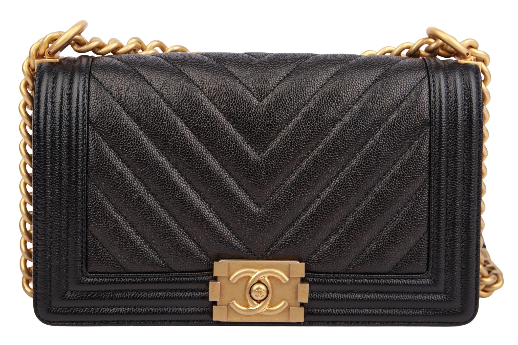Chanel Boy Bag Medium Schwarz Kaviar Leder