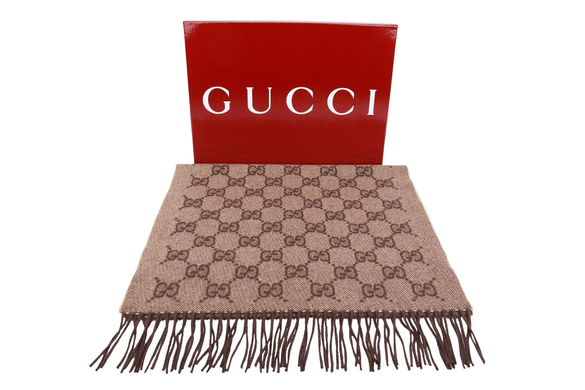 Gucci Schal GG Braun