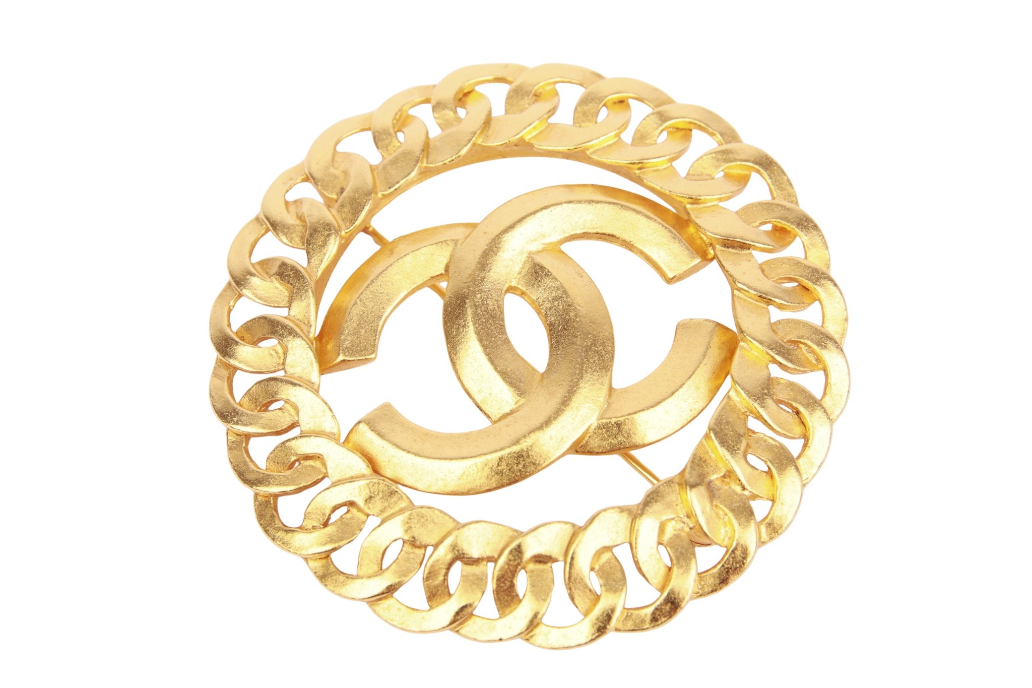 Chanel Brosche Gold CC