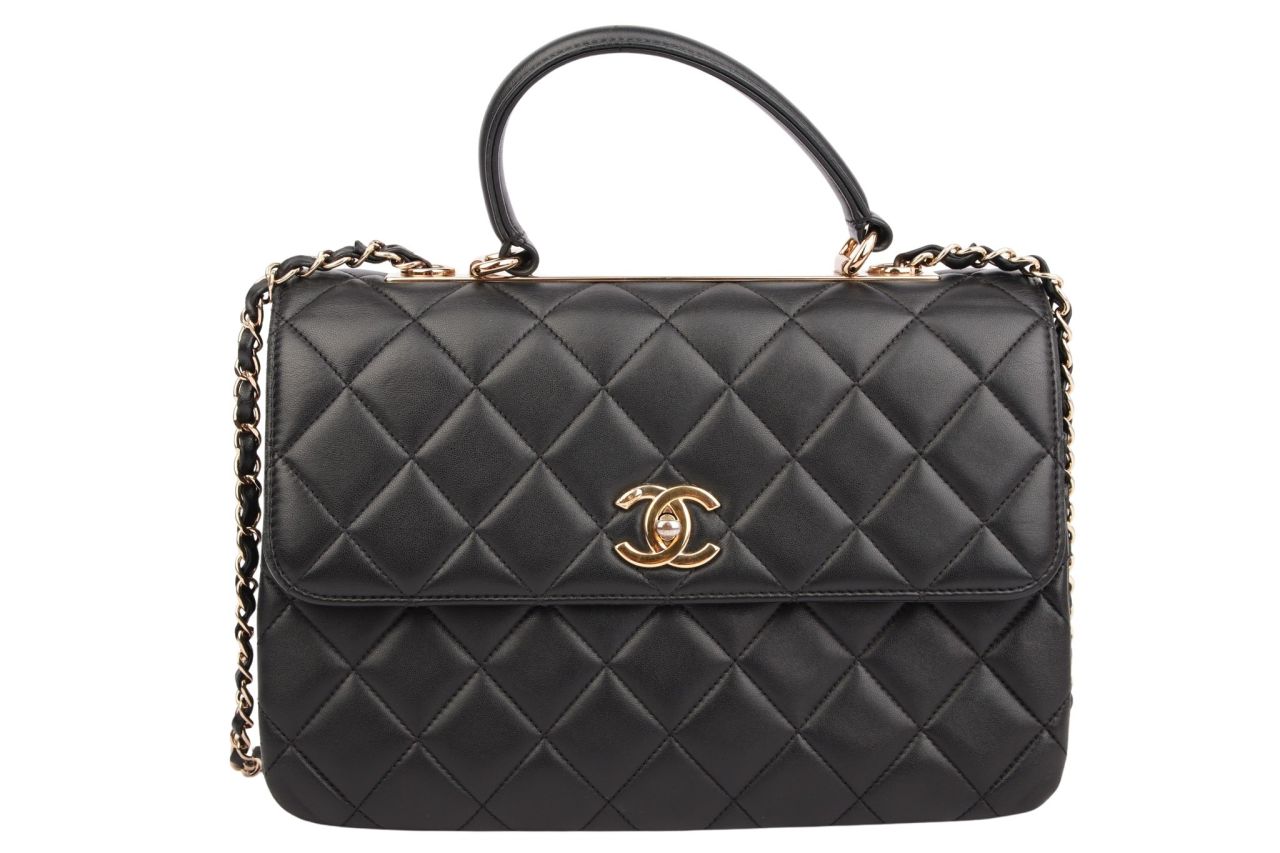 Chanel Trendy CC Top Handle Bag Black