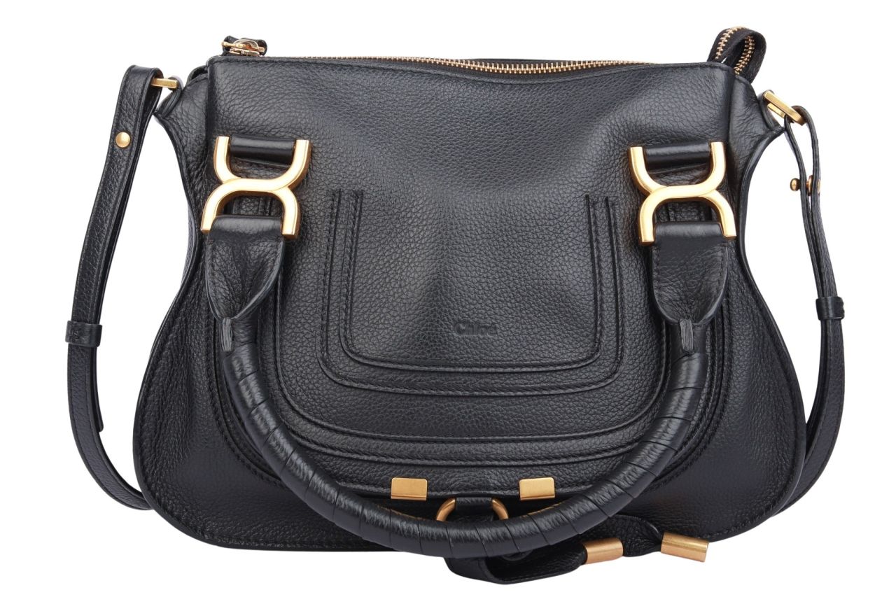 Chloé Marcie Small Leder Schwarz Inkl. Schultergurt