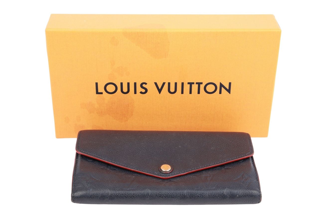 Louis Vuitton Portemonnaie Leder Marineblau