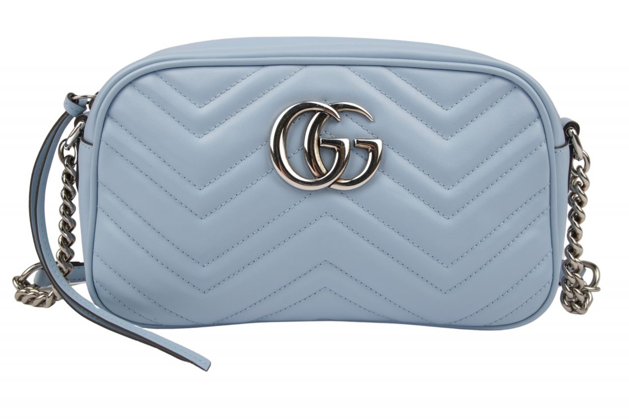 Gucci Marmont Camera Bag Hellblau