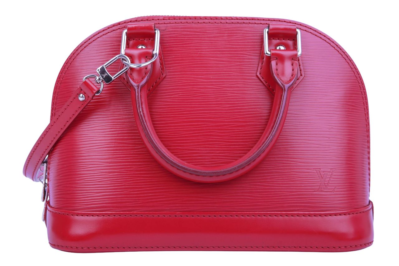 Louis Vuitton Alma BB Epi Leder Fuchsia