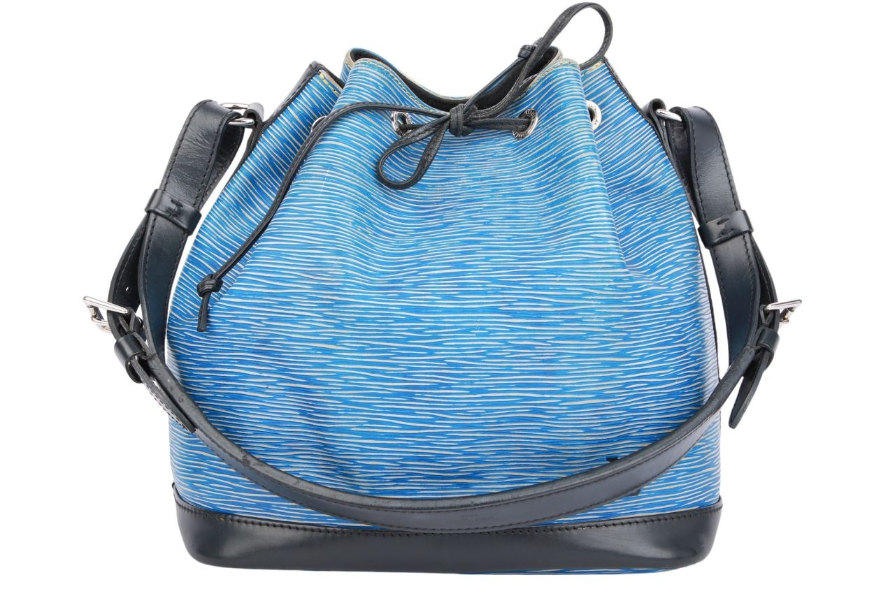 Louis Vuitton Sac Noé Grand Epi Leder Blau / Schwarz