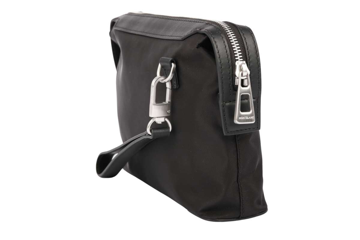 Montblanc Pouch mit Bag Strap Schwarz | Luxussachen.com