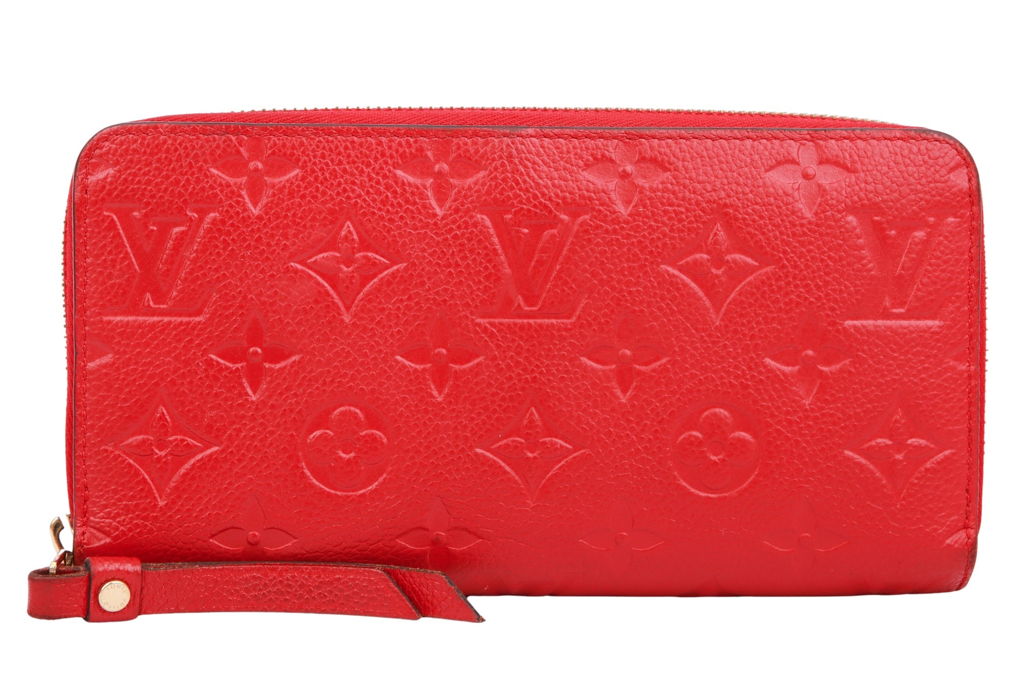 Louis Vuitton Zippy Geldbörse Monogram Empreinte Rot