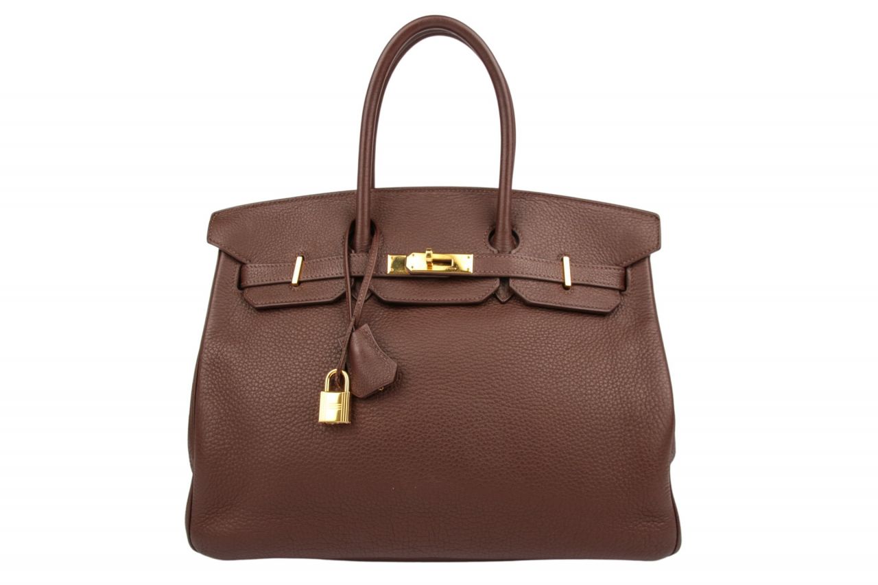 Hermès Birkin Bag 35 Marone Veau Grainè Courchevel Leder