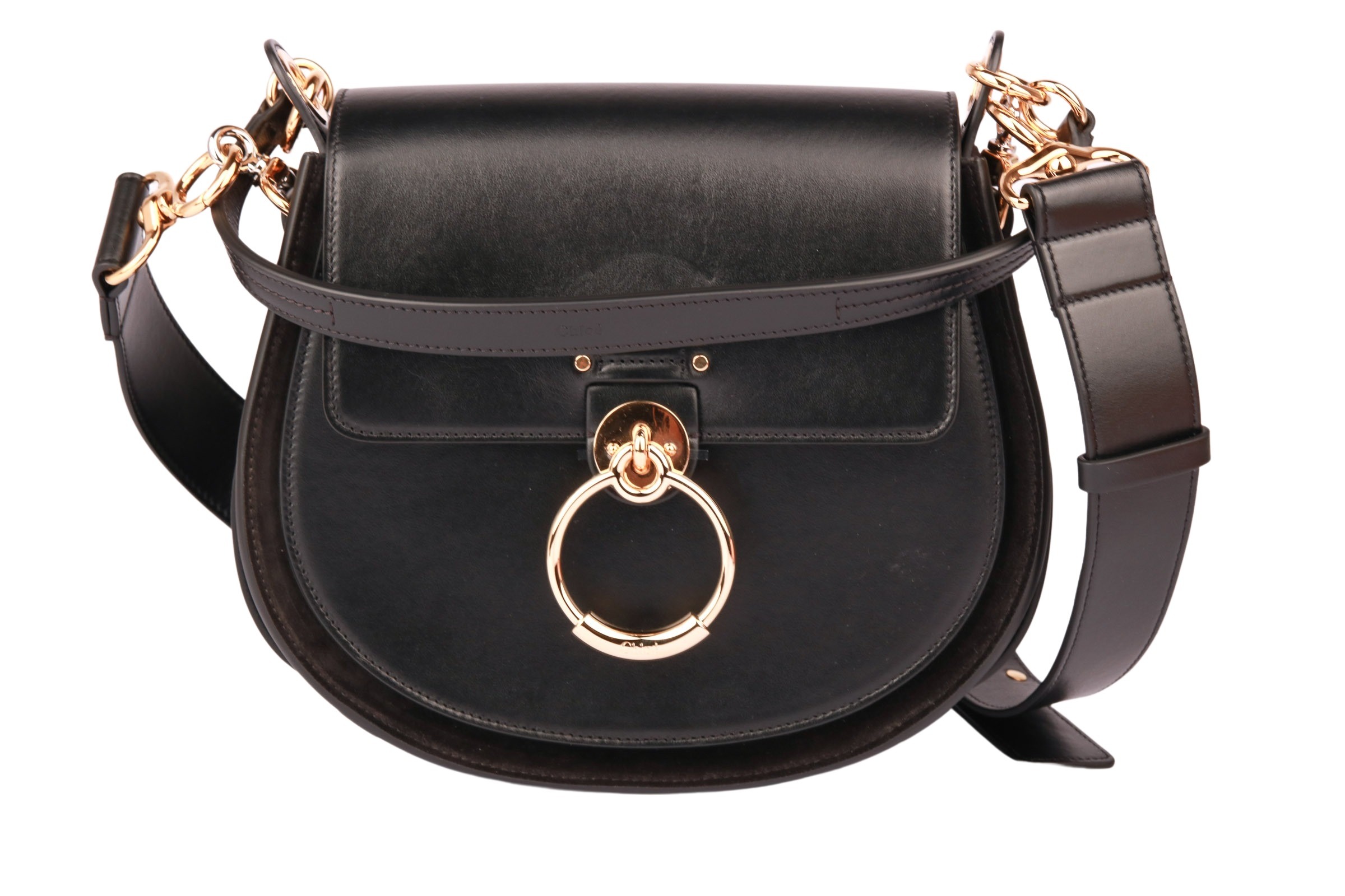 Chloé Tess Shoulder Bag Large Black | Luxussachen.Com