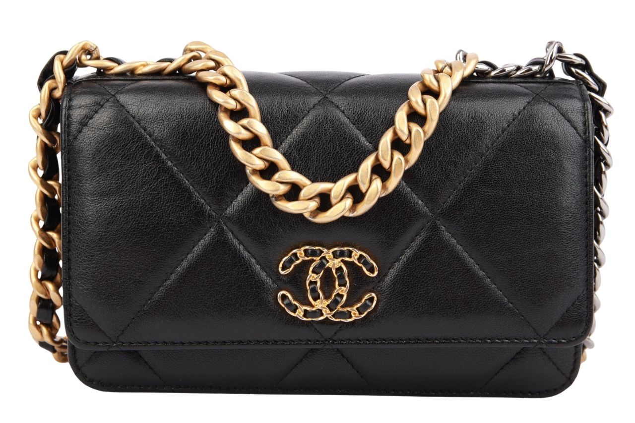 Chanel 19 Wallet On Chain Schwarz