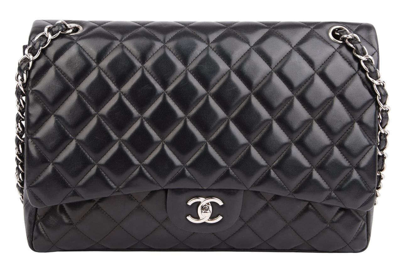 Chanel Timeless Single Flap Maxi Schwarz
