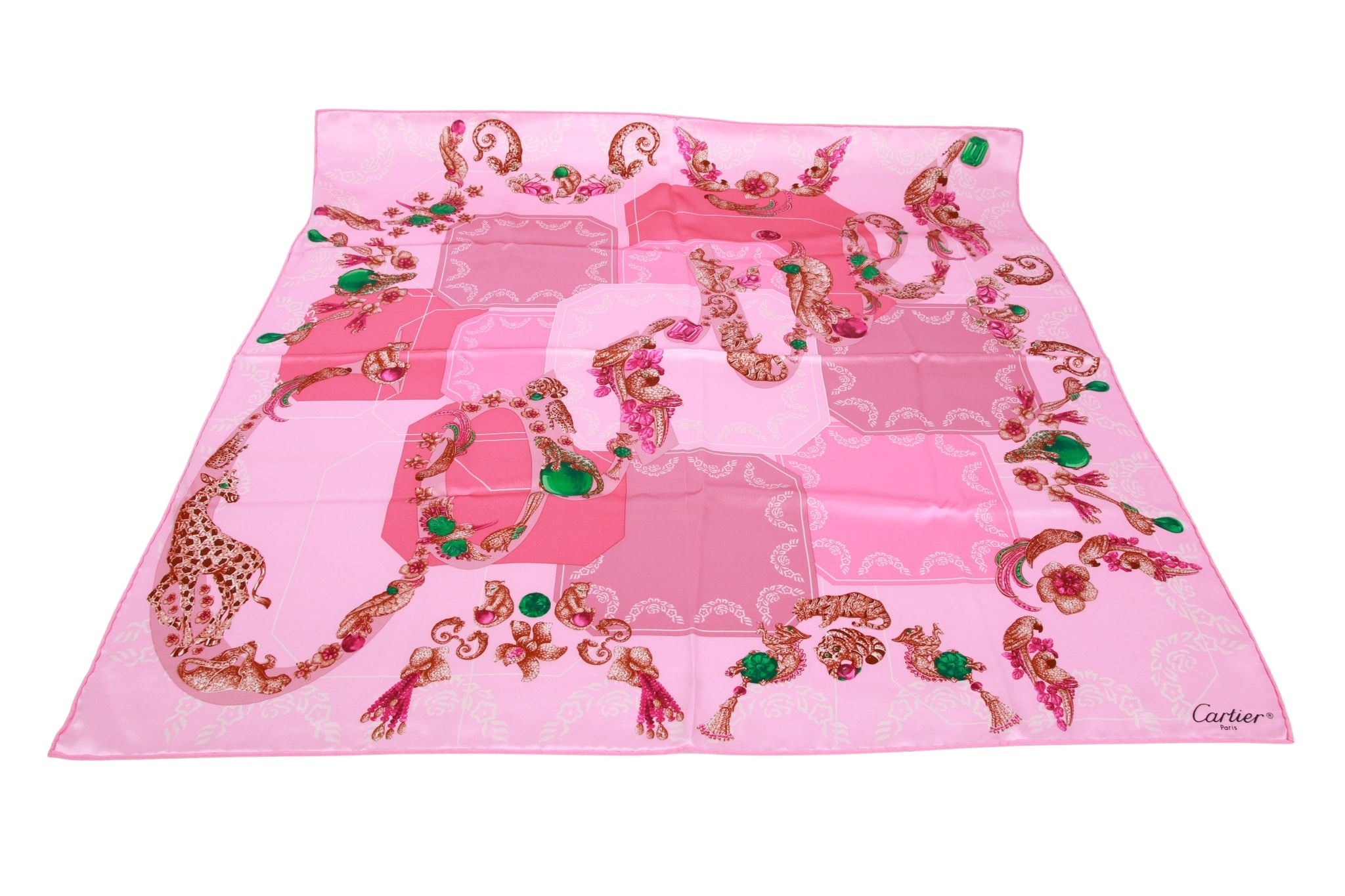 Cartier Carré Pink Seide 90 x 90 CM