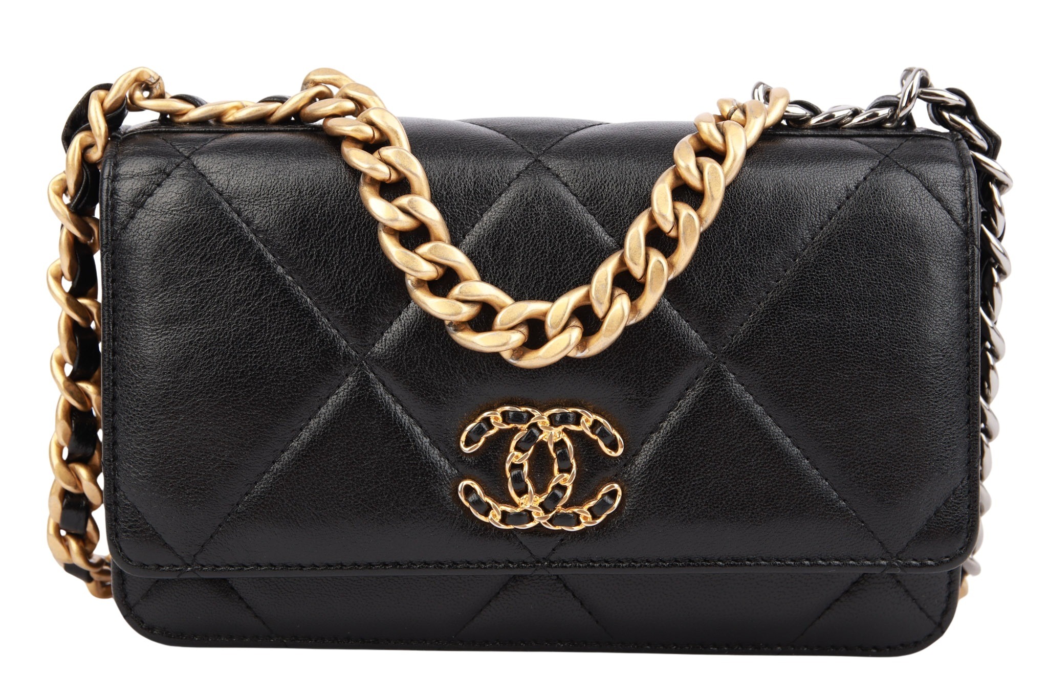 Chanel 19 Wallet On Chain Schwarz