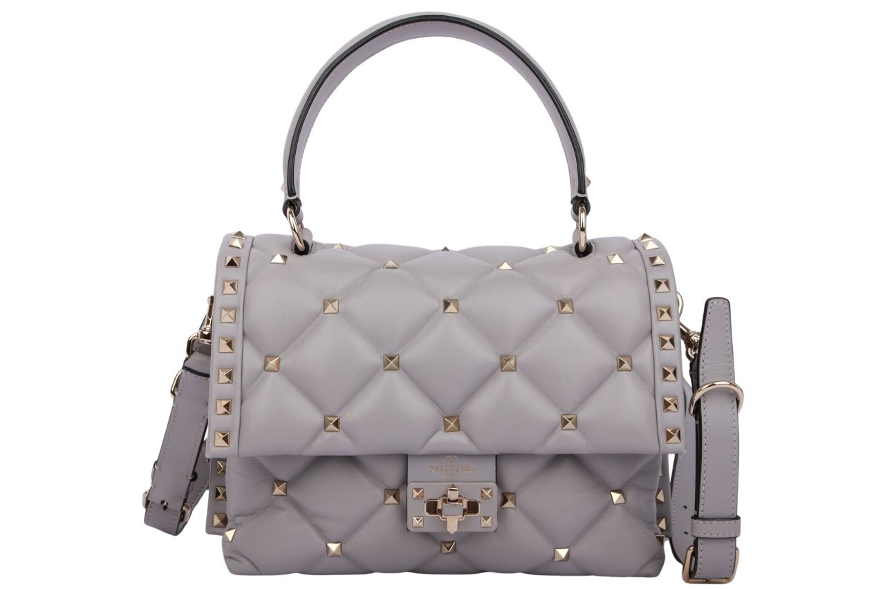 Valentino Garavani CandyStud Bag Grau