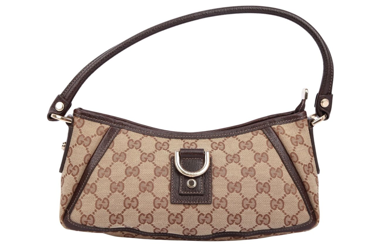 Gucci Schultertasche Aby D-Ring GG Beige