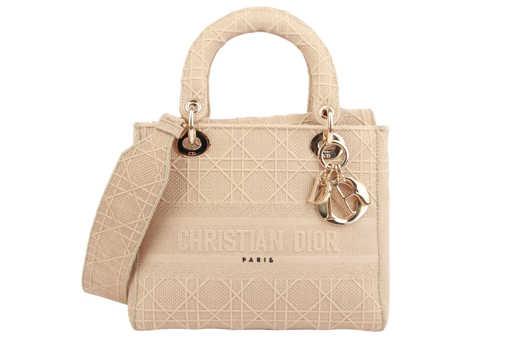 Dior Book Tote Oblique Stickerei Ecru